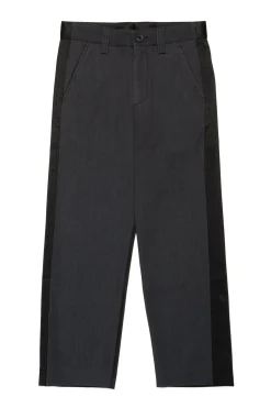 Party Looks | Party Looks>DIESEL Double woven formal pants branded with Oval D logo dark grey