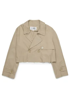 Jackets And Padded Jackets | Party Looks>MM6 MAISON MARGIELA Double-breasted re-cut jacket beige