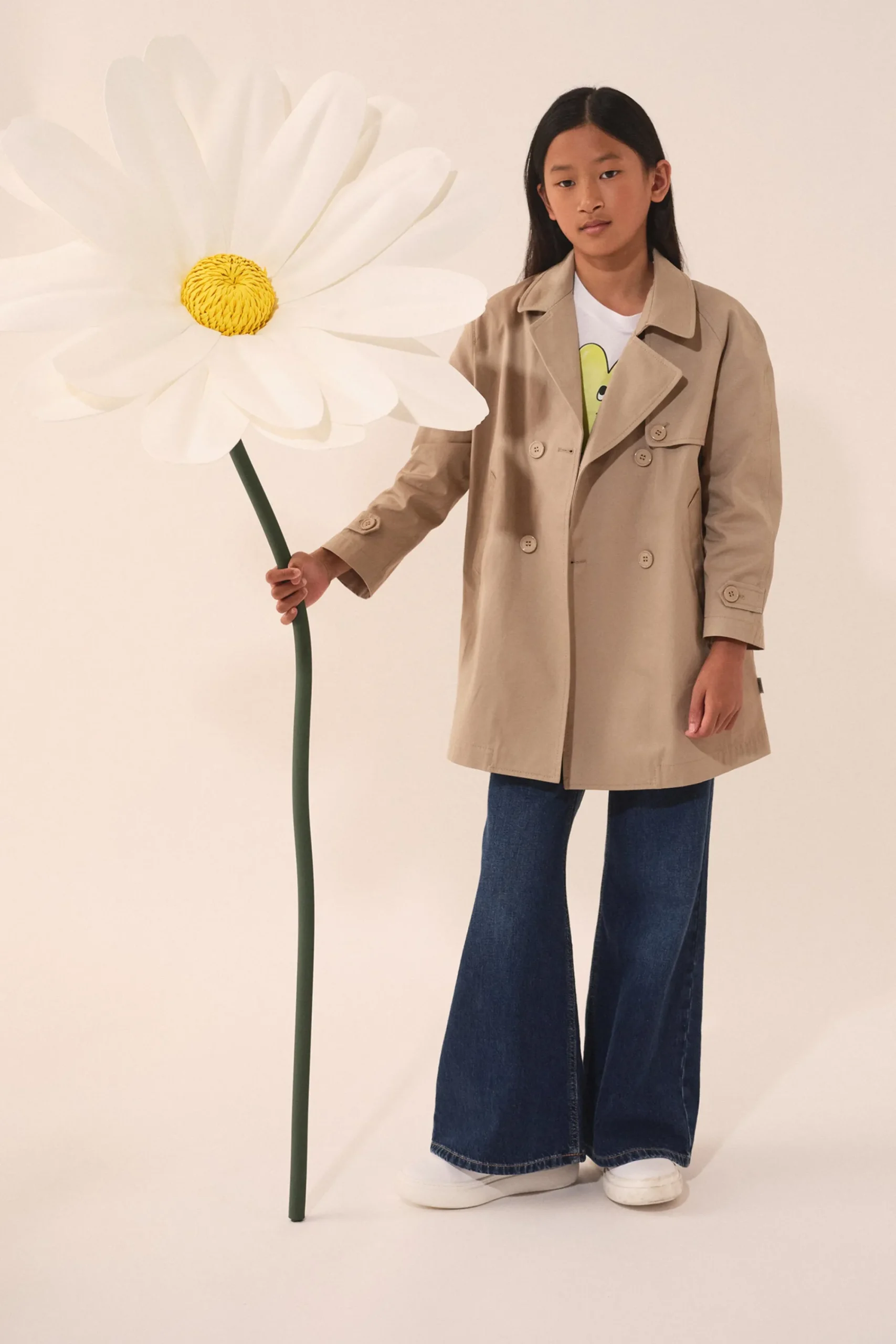 Jackets And Padded Jackets | Party Looks>MM6 MAISON MARGIELA Double-breasted re-cut trench jacket beige