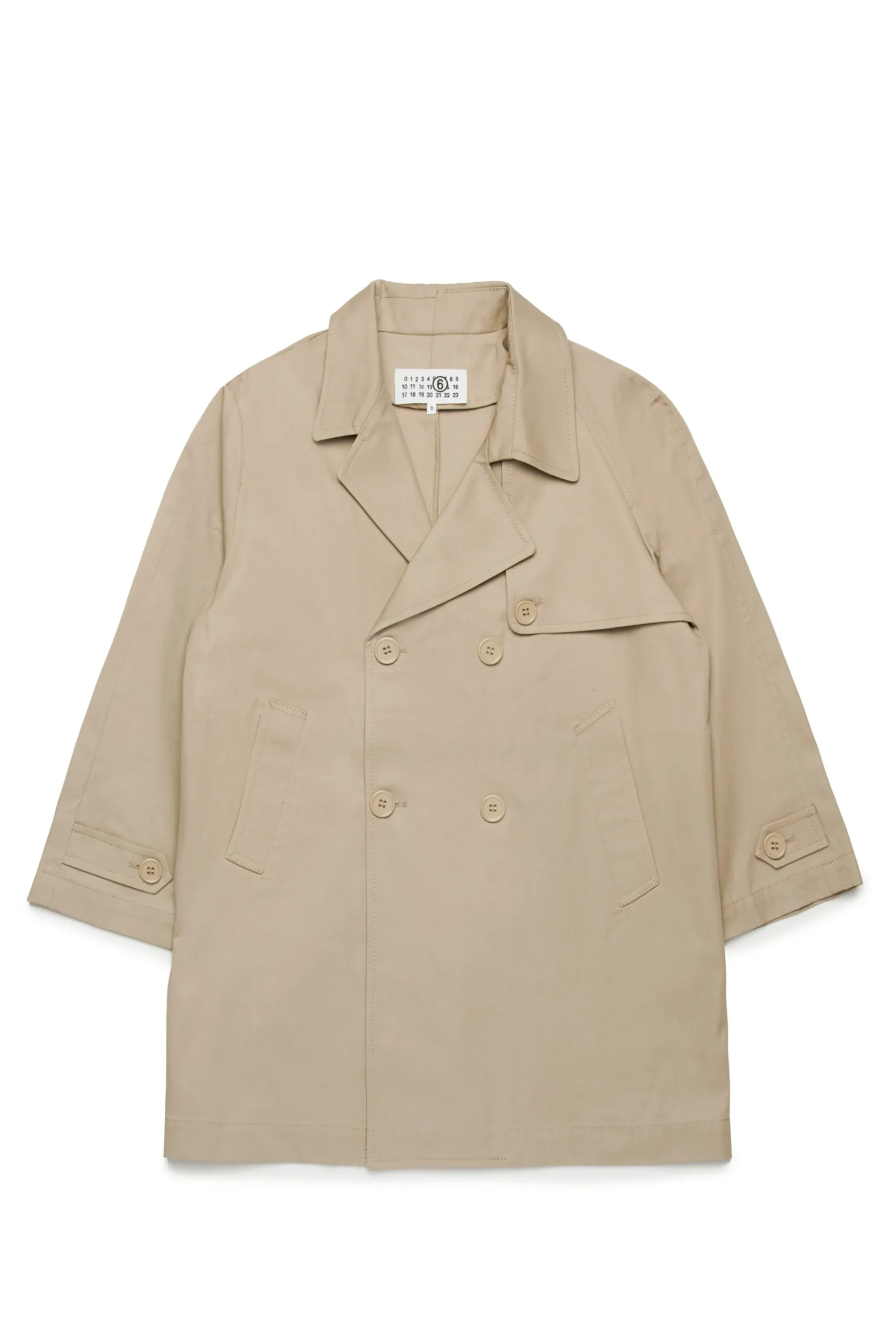 Jackets And Padded Jackets | Party Looks>MM6 MAISON MARGIELA Double-breasted re-cut trench jacket beige