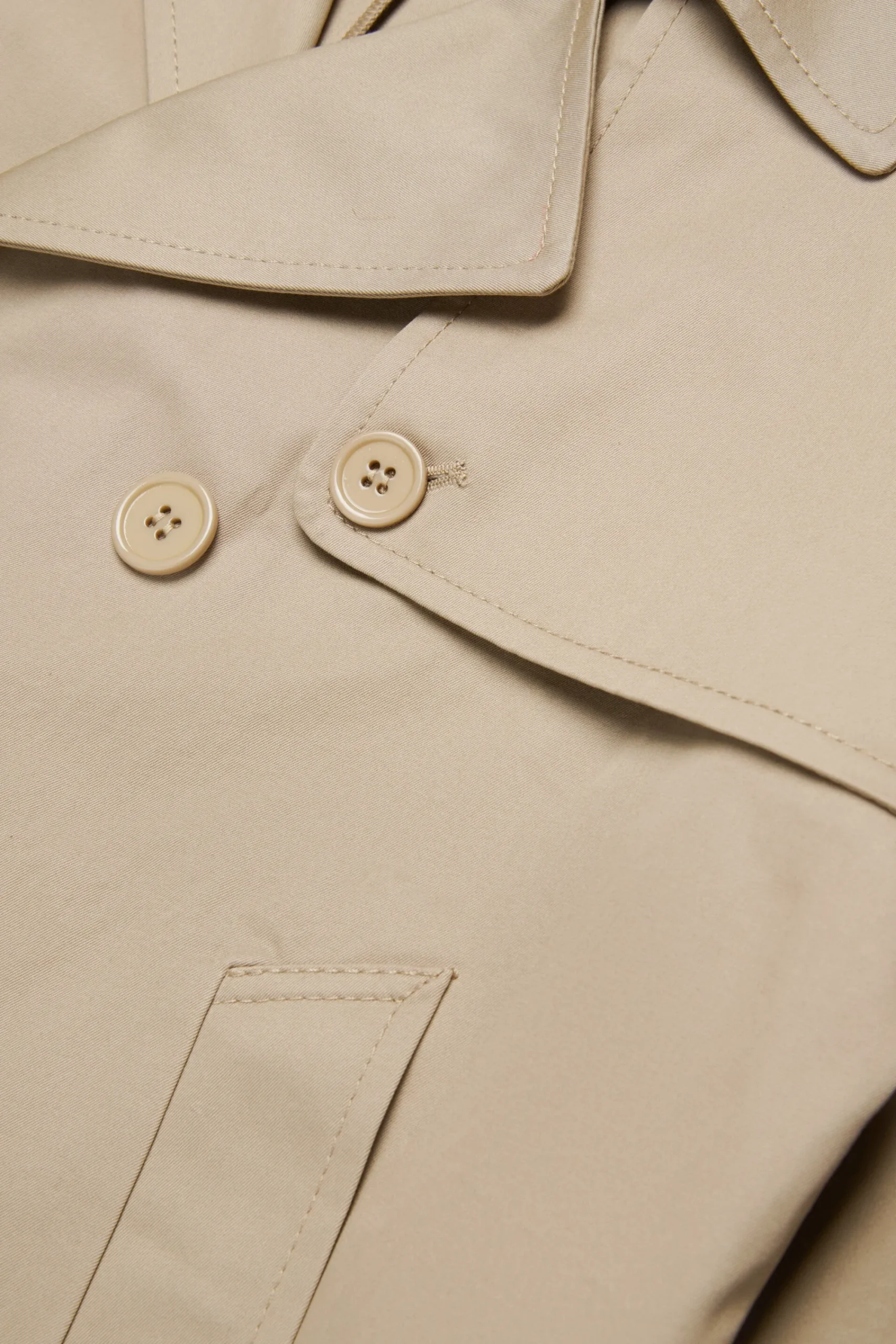 Jackets And Padded Jackets | Party Looks>MM6 MAISON MARGIELA Double-breasted re-cut trench jacket beige