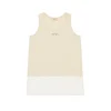 T-Shirts>N°21 Double-layer sleeveless T-shirt creamy white