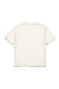 Logomania | Logomania>DIESEL Double-layer T-shirt with destroyed effect off white