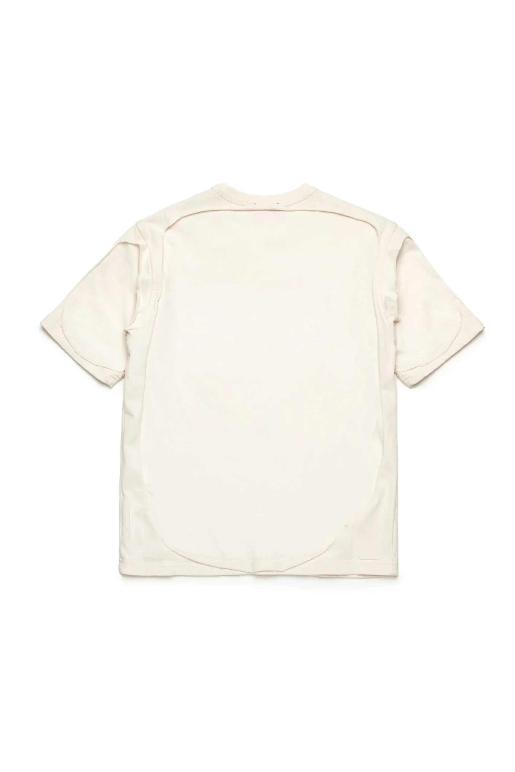 Logomania | Logomania>DIESEL Double-layer T-shirt with destroyed effect off white