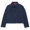 Jackets And Padded Jackets>MAX&Co. Drill trucker jacket bluette