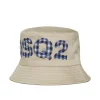 Hats And Caps | Logomania>DSQUARED2 DSQ2 branded fisherman hat medium gray