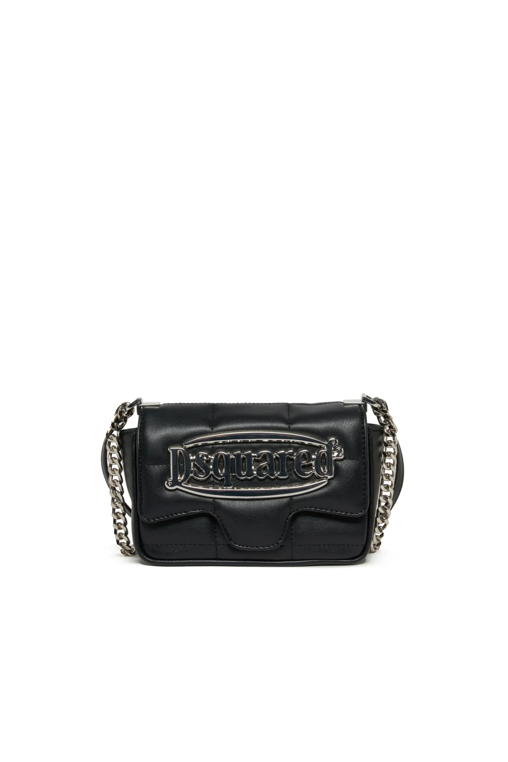 Bags And Backpacks | Logomania>DSQUARED2 metal plate bag black