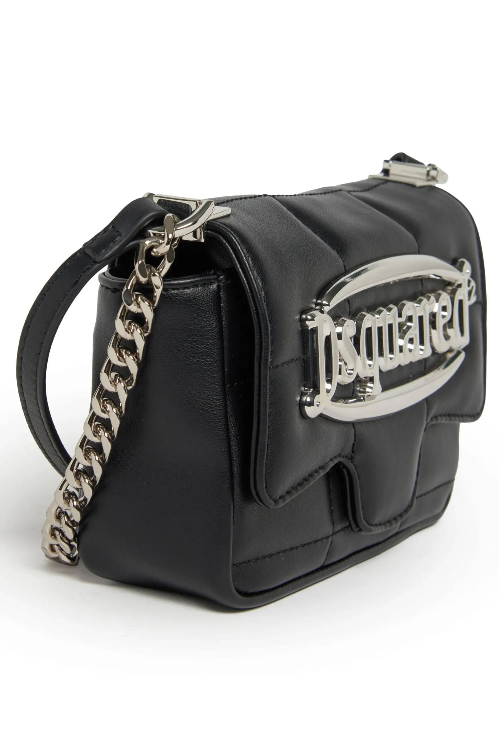 Bags And Backpacks | Logomania>DSQUARED2 metal plate bag black