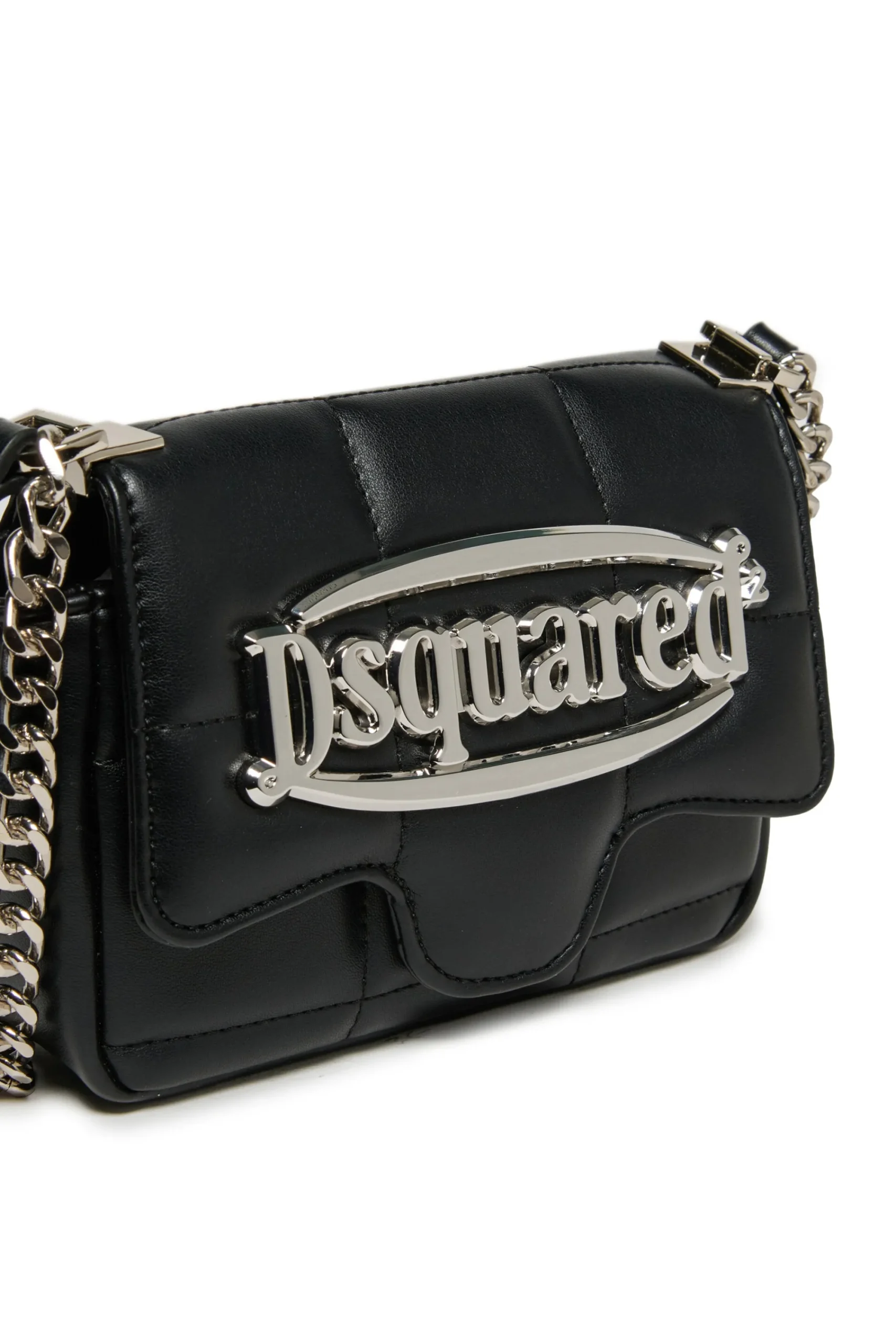 Bags And Backpacks | Logomania>DSQUARED2 metal plate bag black
