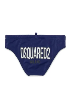 Logomania | Logomania>DSQUARED2 Milano branded briefs dark blue