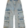 Jeans | Denim-Mania>DIESEL Dusty cargo straight jeans - D-Argjx blue denim
