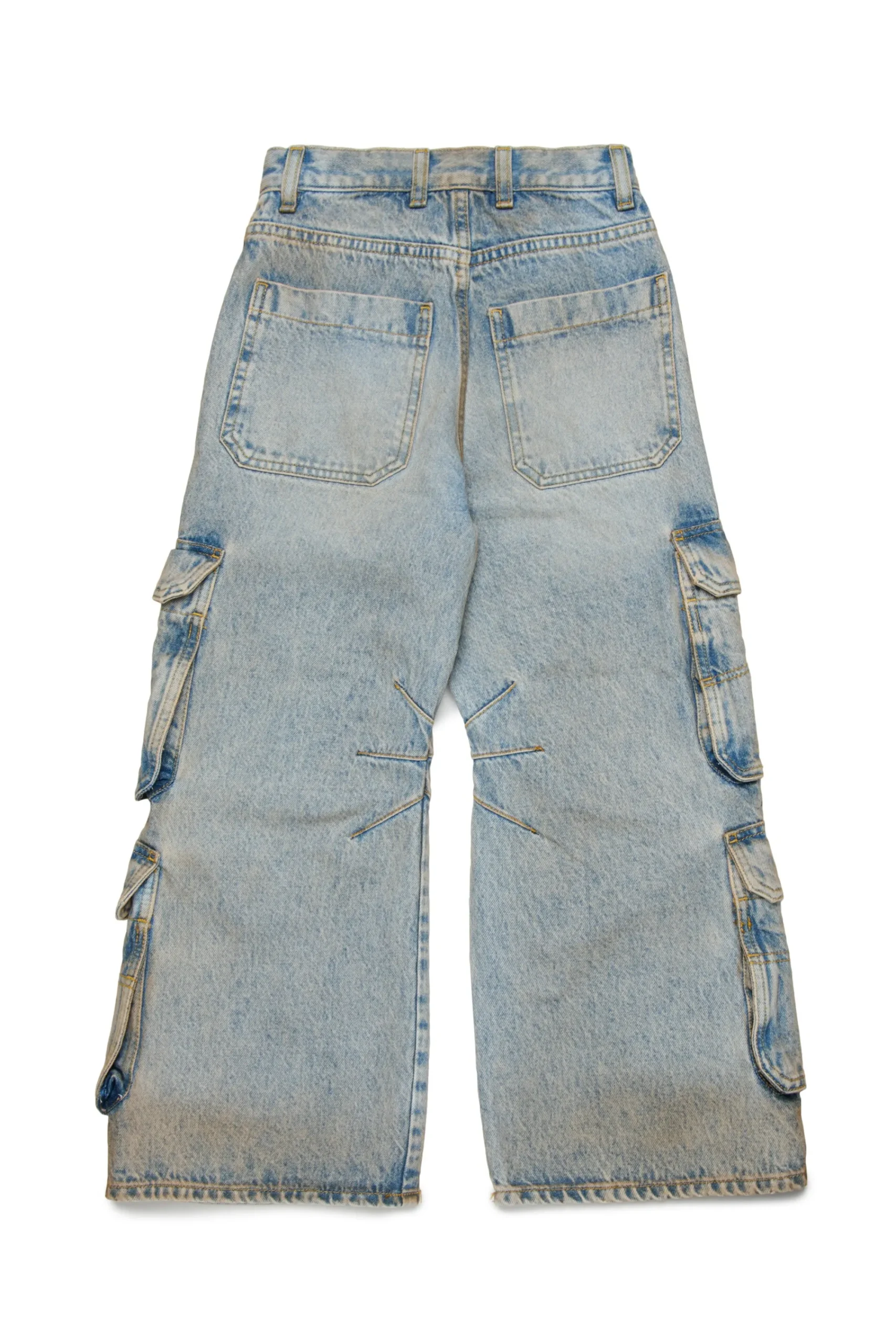 Jeans | Denim-Mania>DIESEL Dusty cargo straight jeans - D-Argjx blue denim