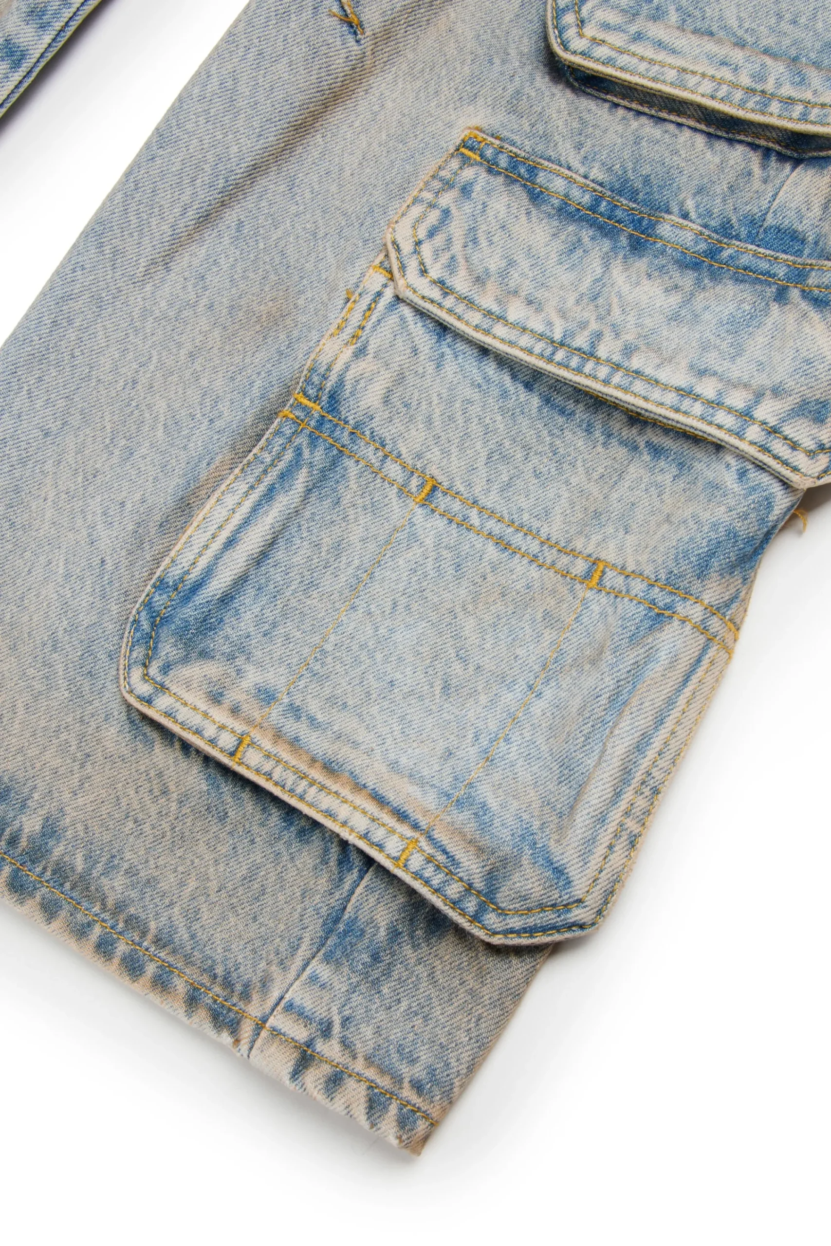 Jeans | Denim-Mania>DIESEL Dusty cargo straight jeans - D-Argjx blue denim