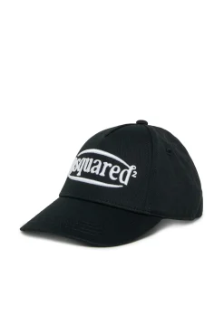 Accessories | Logomania>DSQUARED2 Embroidered logo baseball cap black