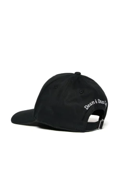 Hats And Caps | Logomania>DSQUARED2 Embroidered logo baseball cap black