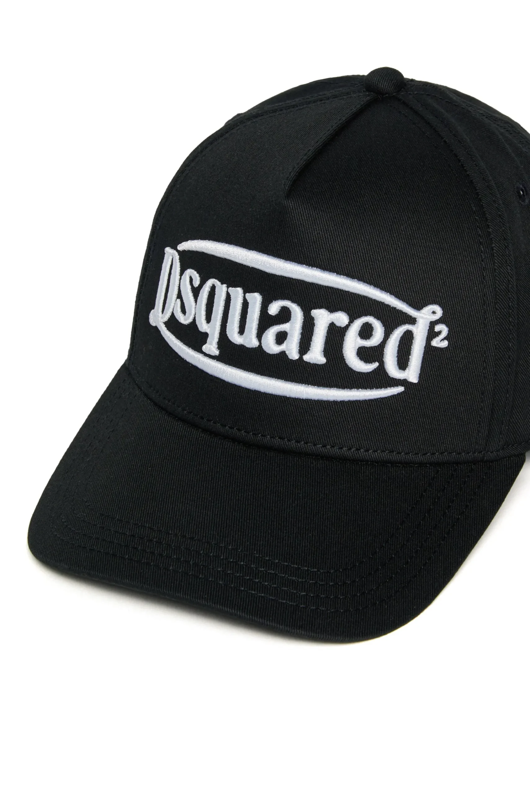 Hats And Caps | Logomania>DSQUARED2 Embroidered logo baseball cap black