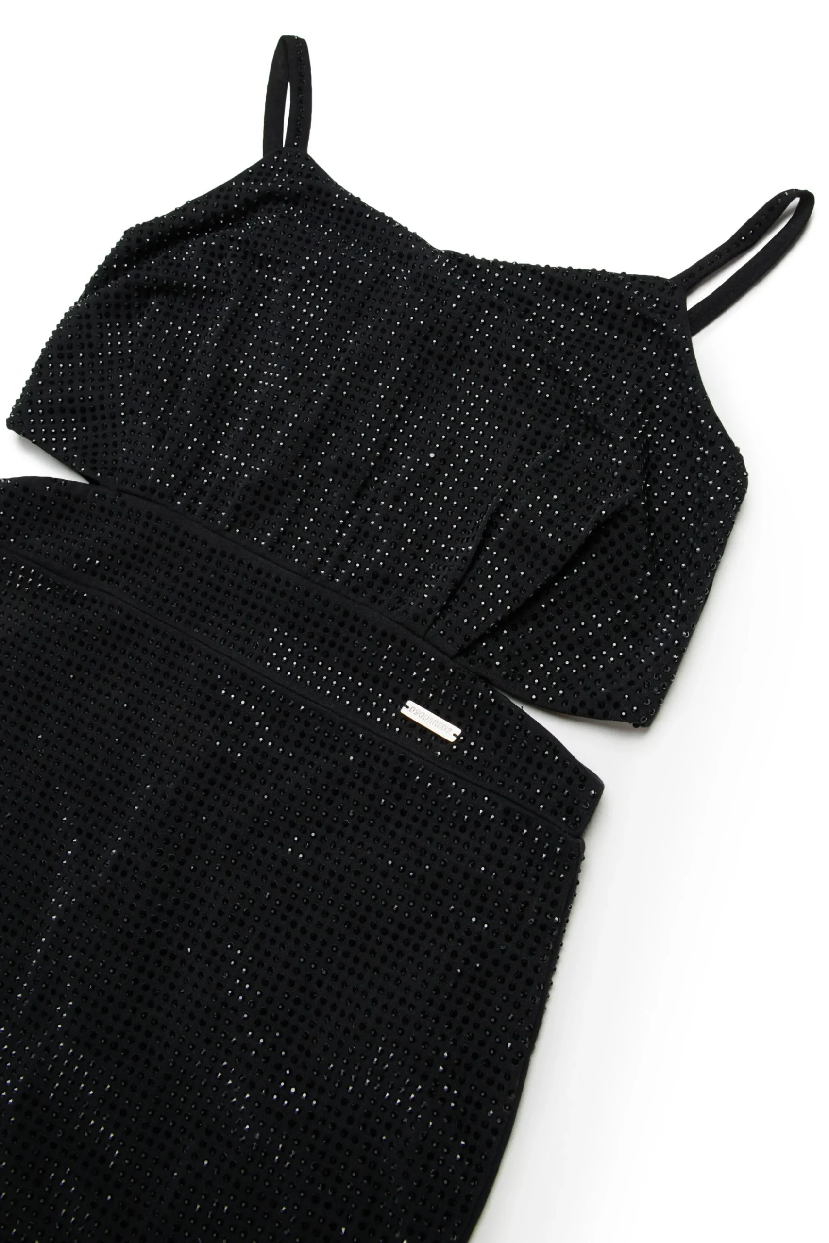 Dresses | Party Looks>DSQUARED2 Evening dress with rhinestones black