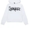 Sweatshirts | Logomania>DSQUARED2 Evening sweatshirt with branded logo white
