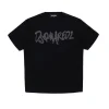 T-Shirts | Logomania>DSQUARED2 Evening T-shirt with glittered logo black