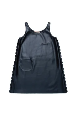 Dresses>MARNI Fake leather dress black
