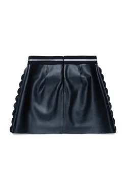 Skirts>MARNI Fake leather skirt black