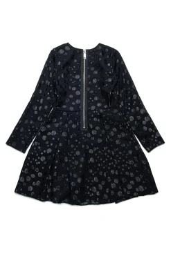 Dresses>MAX&Co. Fil coupé party dress with lurex polka dots black