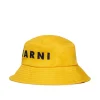 Accessories | Logomania>MARNI Fisherman hat branded with logo intense yellow