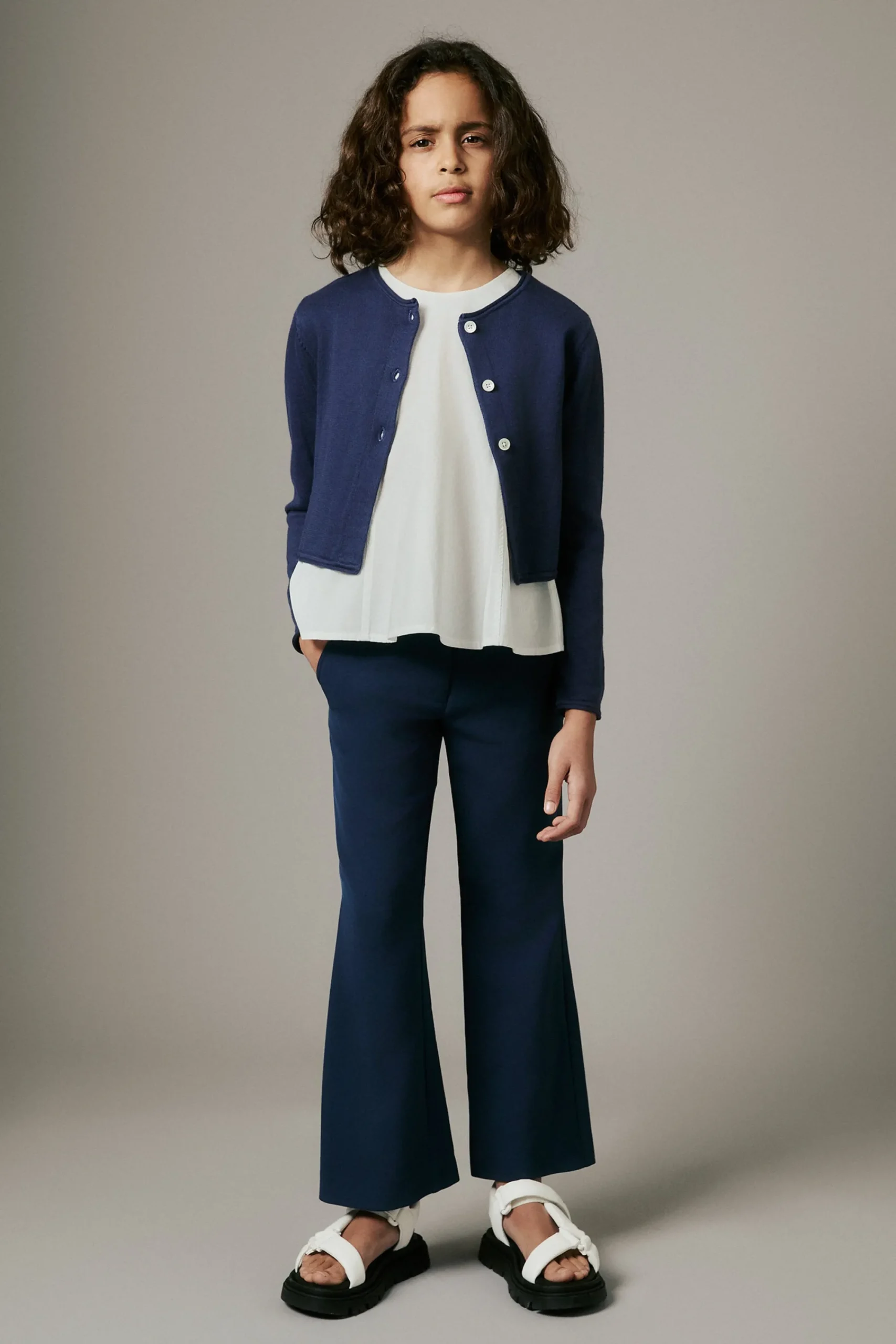 Pants | Activewear>MAX&Co. Fleece bootcut pants bluette