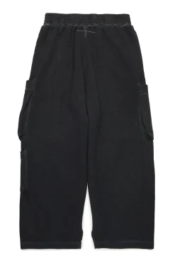 Pants | Pants>MM6 MAISON MARGIELA Fleece cargo pants black