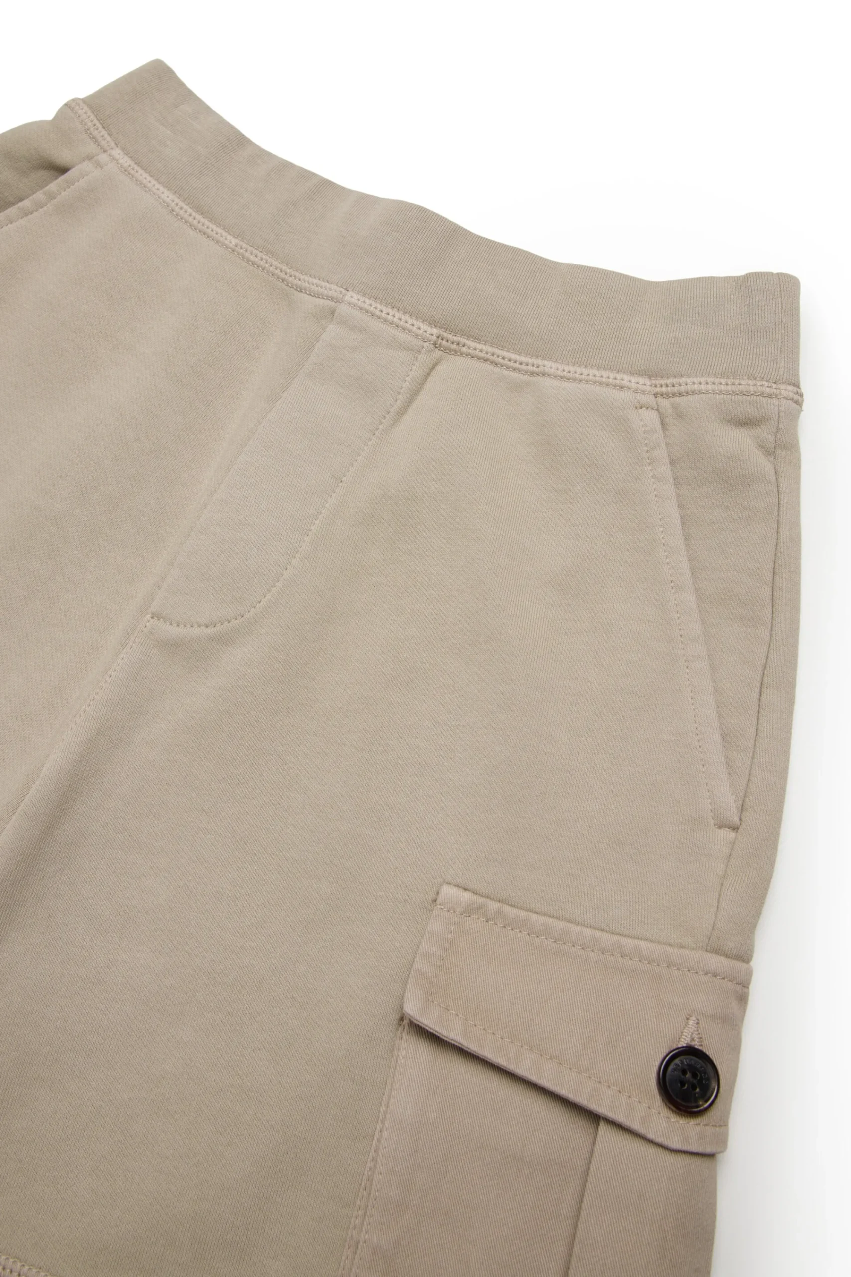 Shorts>DSQUARED2 Fleece cargo shorts with Maple Leaf medium gray