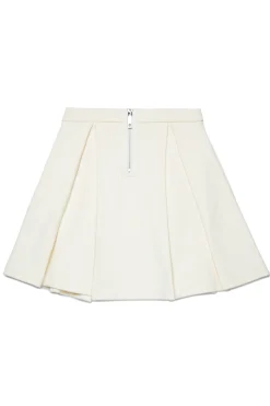 Skirts>MAX&Co. Fleece corolla skirt white