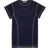Dresses | Activewear>MARNI Fleece dress with contrasting seams blue navy