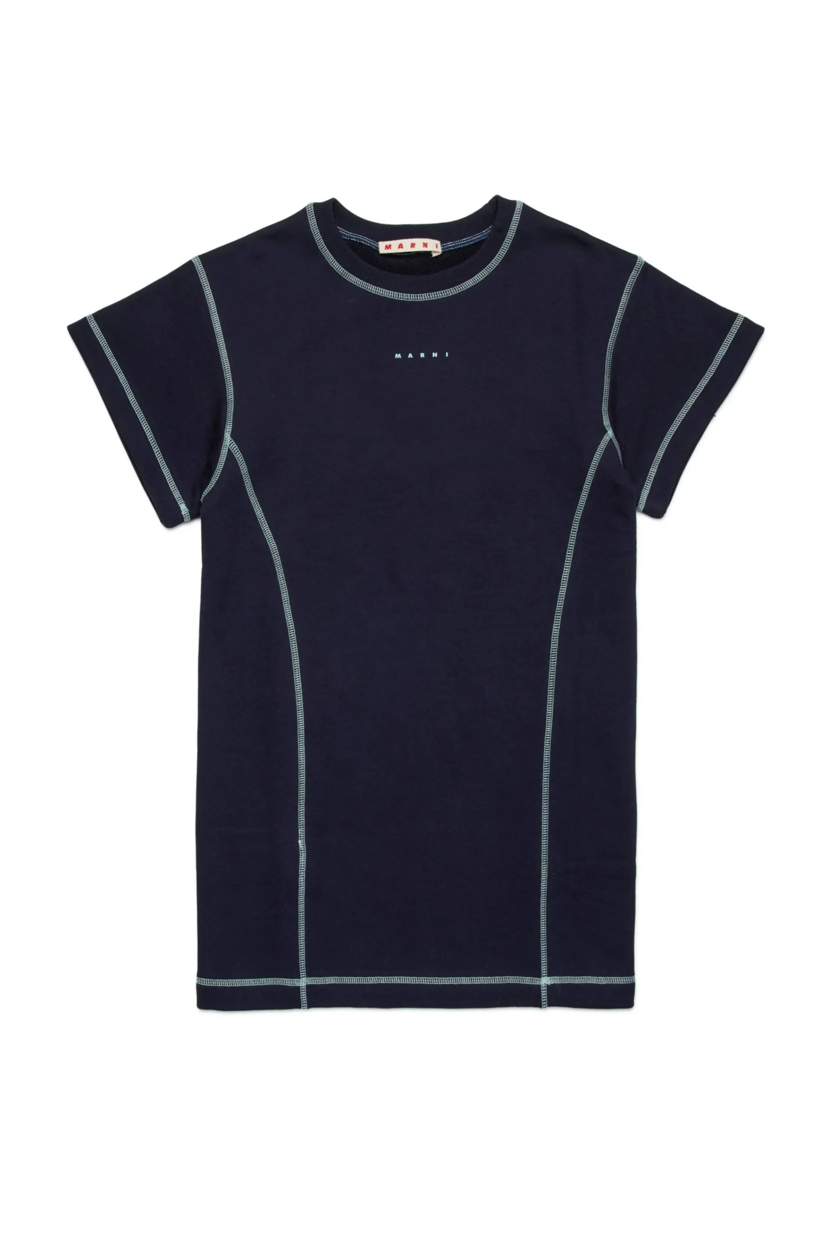 Dresses | Activewear>MARNI Fleece dress with contrasting seams blue navy