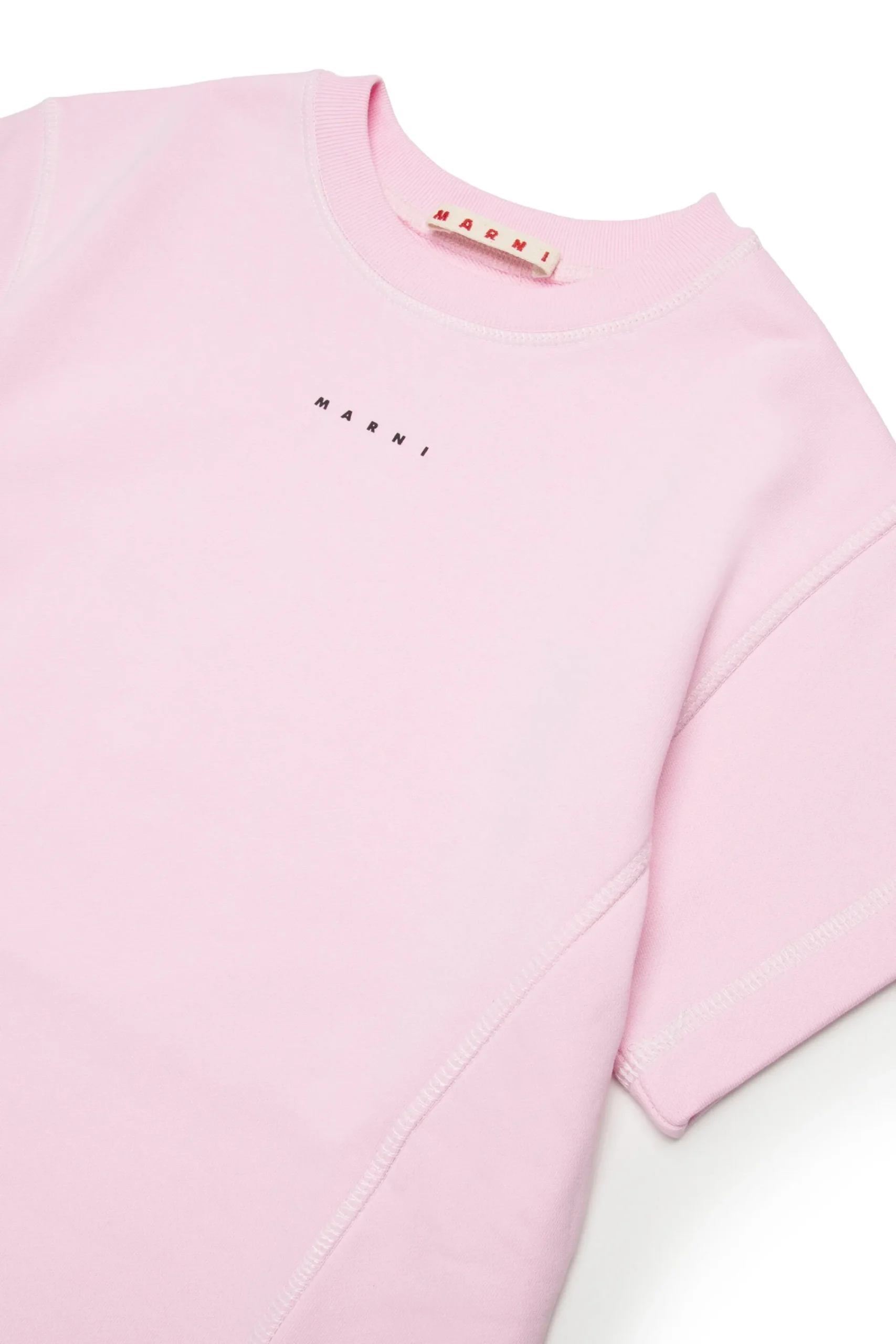 Dresses | Activewear>MARNI Fleece dress with contrasting seams light pink