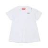 Dresses>DIESEL Fleece dress with Oval D logo white