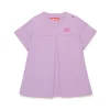 Dresses>DIESEL Fleece dress with Oval D logo lavender