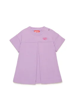 Dresses>DIESEL Fleece dress with Oval D logo lavender