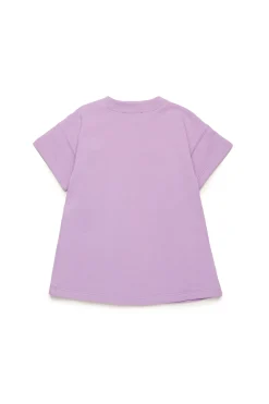 Dresses>DIESEL Fleece dress with Oval D logo lavender