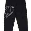 Oval D By Diesel | Oval D By Diesel>DIESEL Fleece jogger pants with maxi Oval D logo black