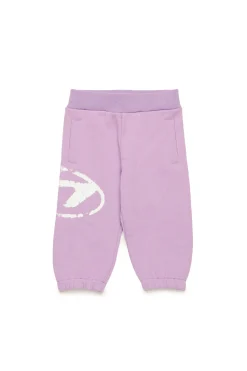 Oval D By Diesel | Oval D By Diesel>DIESEL Fleece jogger pants with Oval D logo lavender