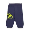 Oval D By Diesel | Oval D By Diesel>DIESEL Fleece jogger pants with Oval D logo blue peacoat