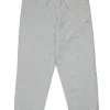 Pants | Activewear>DIESEL Fleece jogger pants with patch grey melange