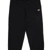 Pants | Activewear>DIESEL Fleece jogger pants with patch black