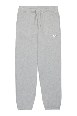Oval D By Diesel | Oval D By Diesel>DIESEL Fleece jogger pants with Oval D logo grey melange