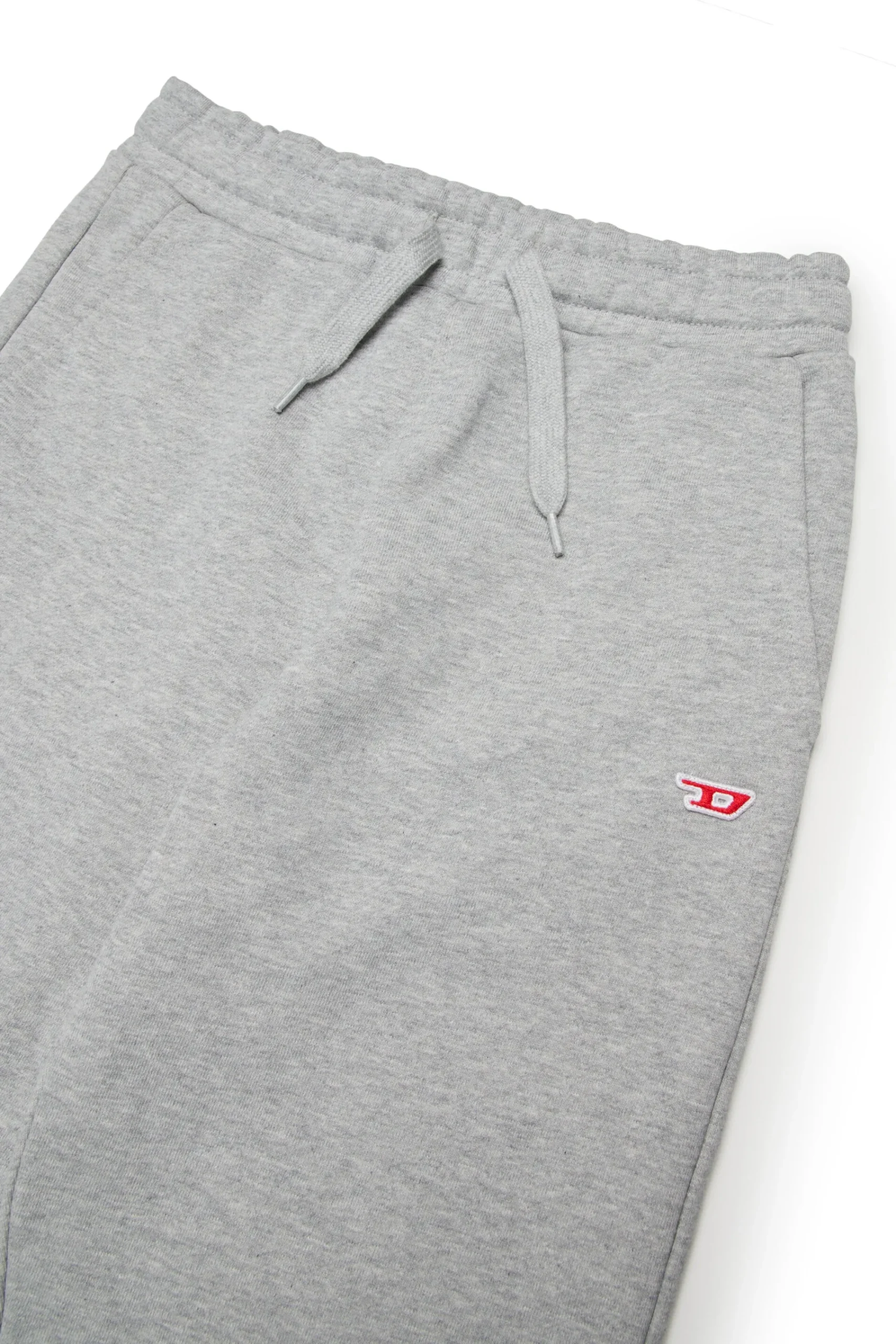 Pants | Activewear>DIESEL Fleece jogger pants with patch grey melange