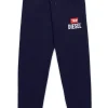 Pants | Pants>DIESEL Fleece jogger trousers with D logo blue peacoat