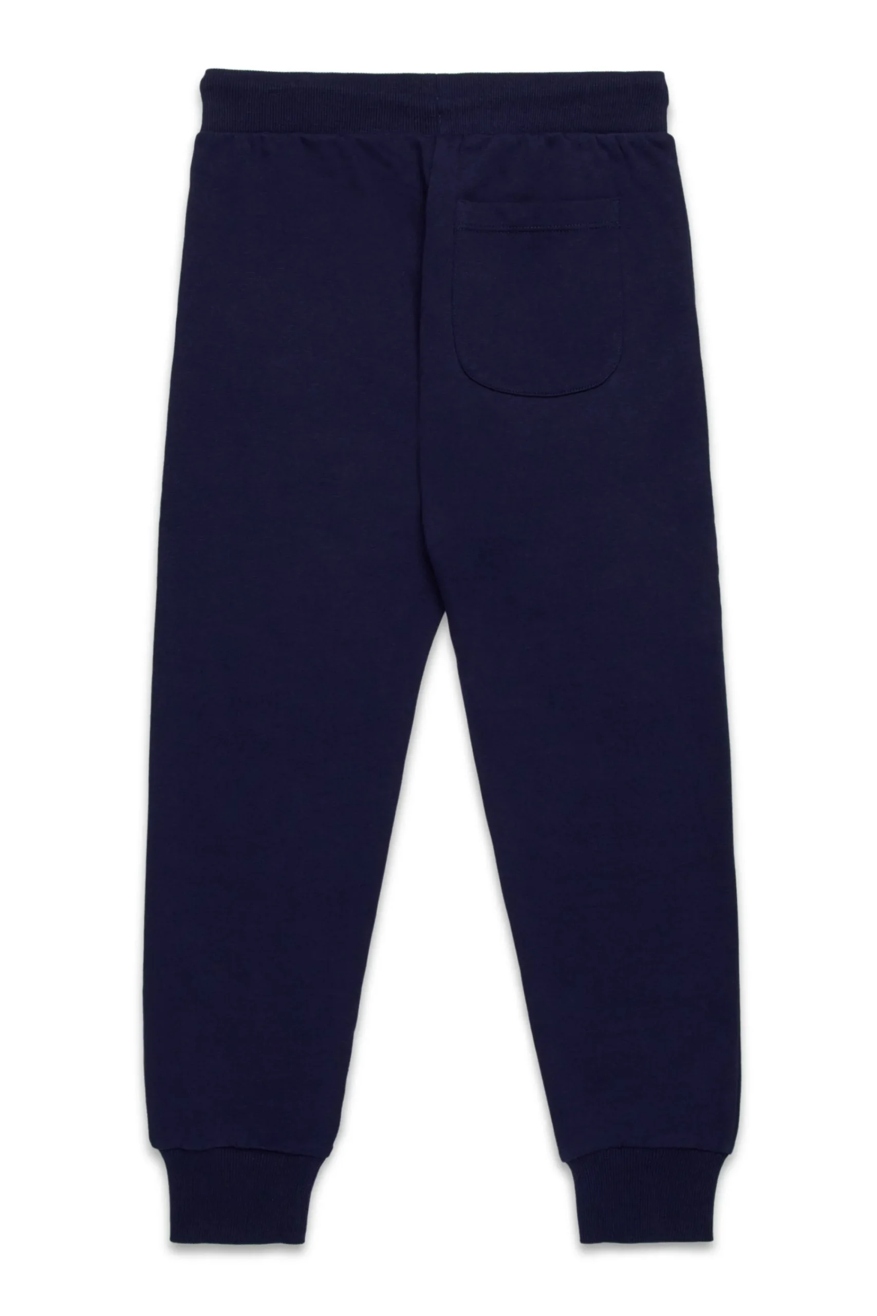 Pants | Pants>DIESEL Fleece jogger trousers with D logo blue peacoat