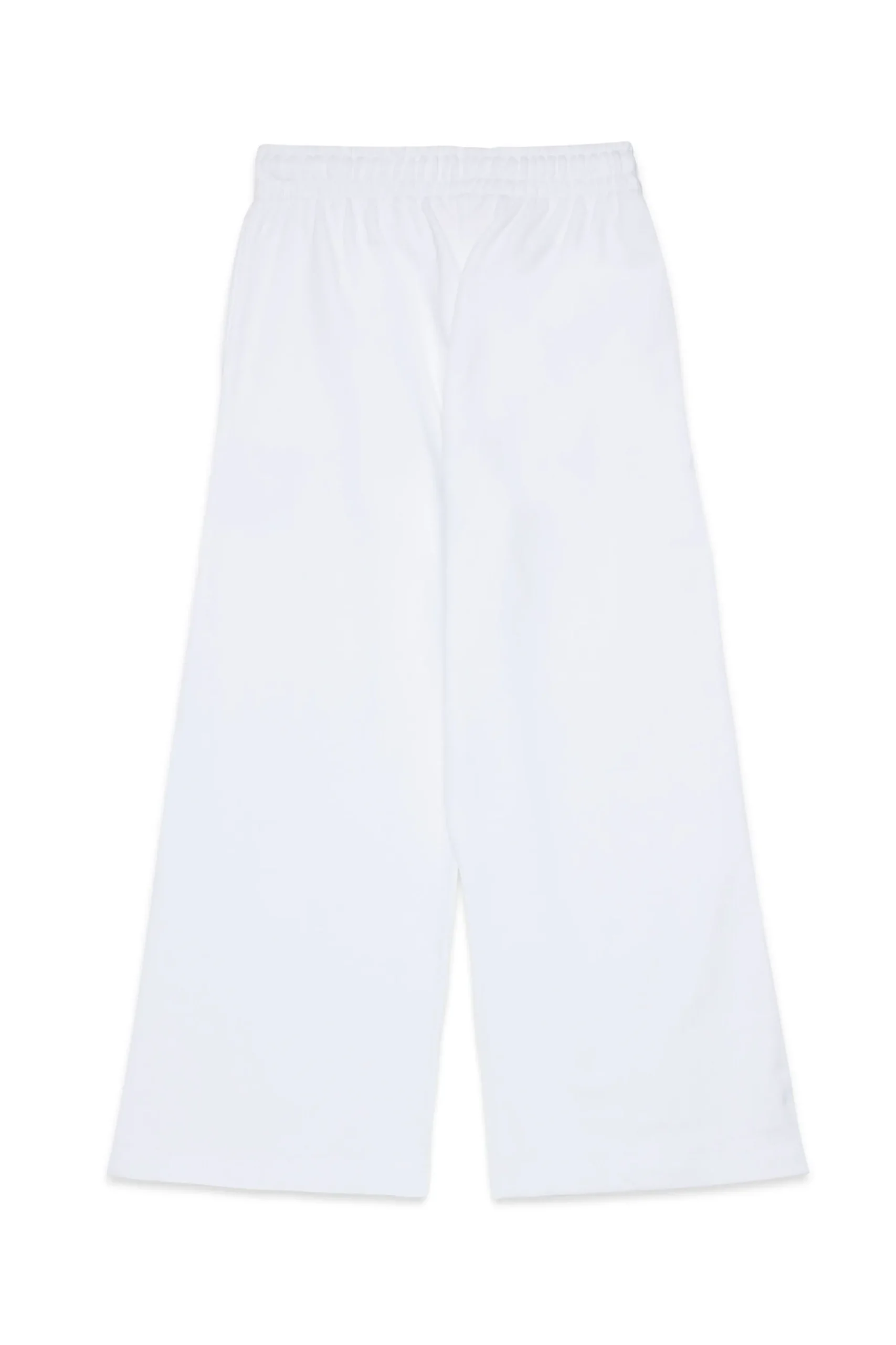 Pants>DIESEL Fleece pants with heart graphics white