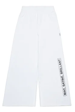 Pants | Activewear>MM6 MAISON MARGIELA Fleece pants with lettering white
