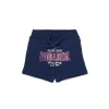 Activewear | Activewear>DSQUARED2 Fleece shorts with college print dark blue